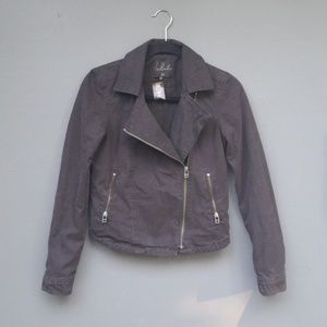 NWOT Aritzia Talula canvas moto jacket coat
